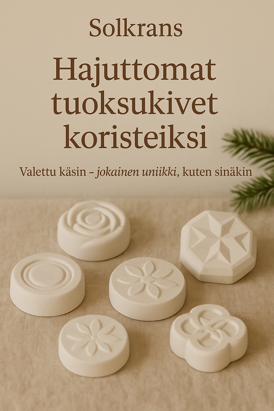 Hajuttomat tuoksukivet koristeiksi