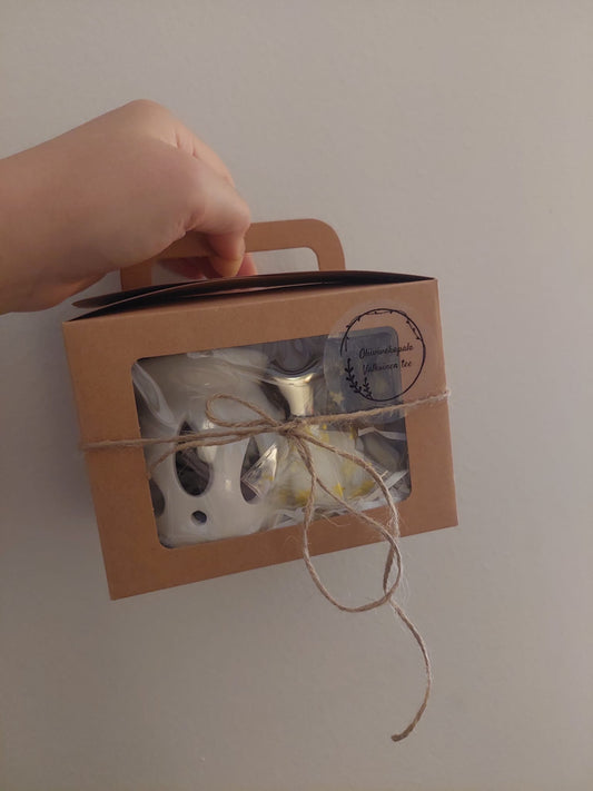 Tuoksulyhty & luonnollinen oliivivahapala -setti